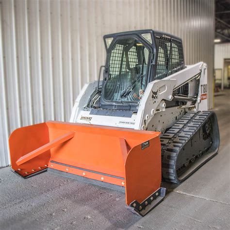 skid steer snow pusher western|skid steer snow pusher attachment.